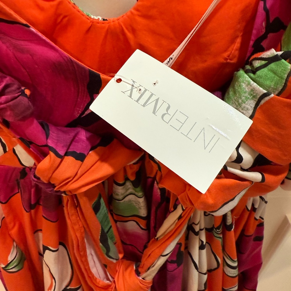 Aje Multicolor Puff Sleeve Mini Dress - Picture 2 of 5
